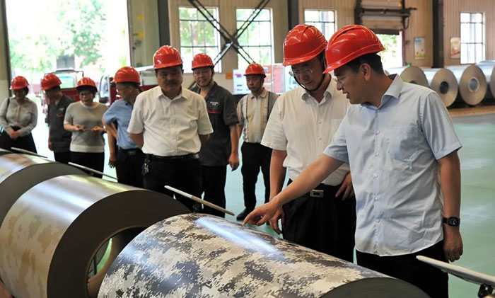 首钢股份刘建辉总经理一行到冠洲走访交流 双方赓续战略合作关系